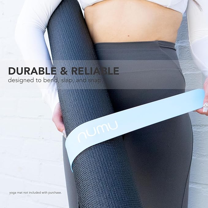 Numu Yoga Mat Strap Slap Band - Easy Snap On to Keep Exercise Mat Tightly Rolled and Secured for Yoga Mat Storage and Travel
