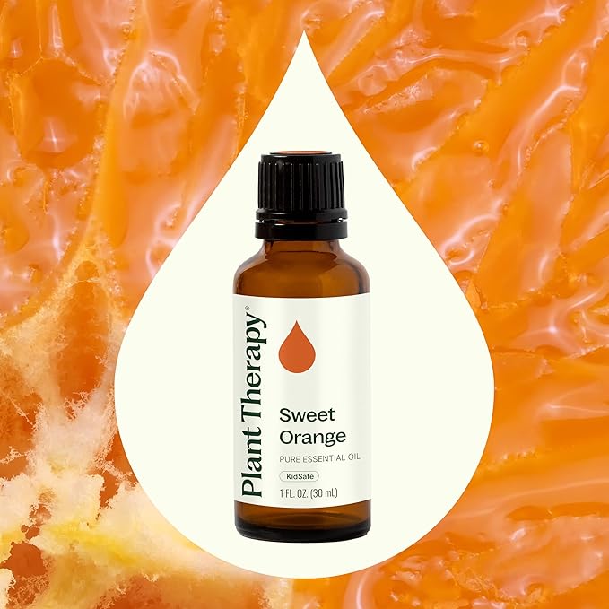 Plant Therapy Sweet Orange Essential Oil 100% Pure, Undiluted, Natural Aromatherapy, Therapeutic Grade 30 mL (1 oz)