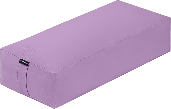 Retrospec Retrospec Sequoia Rectangular Yoga Bolster Pillow - Meditation Cushion for Yoga Practices - Includes Machine Washable 100% Cotton Cover & Durable Carry Handle