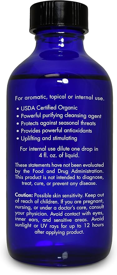 Organic, Orange Essential Oil, Food Grade, for Baking, Skin – 100% Pure, Wild, Orange Oil, Safe for Ingestion, by Zongle Therapeutics, 4 OZ