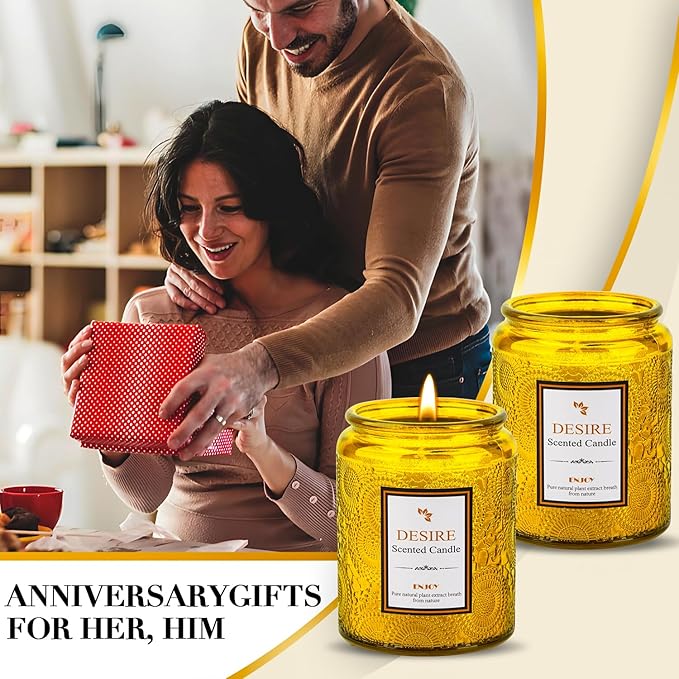 Aroma Baltic Amber Petite Candle Jar - 50-Hour Burn Time | 7.5oz Soy Wax Candles | Long-Lasting | Stress Relief | Fresh Home Fragrance | Gift Set for Women