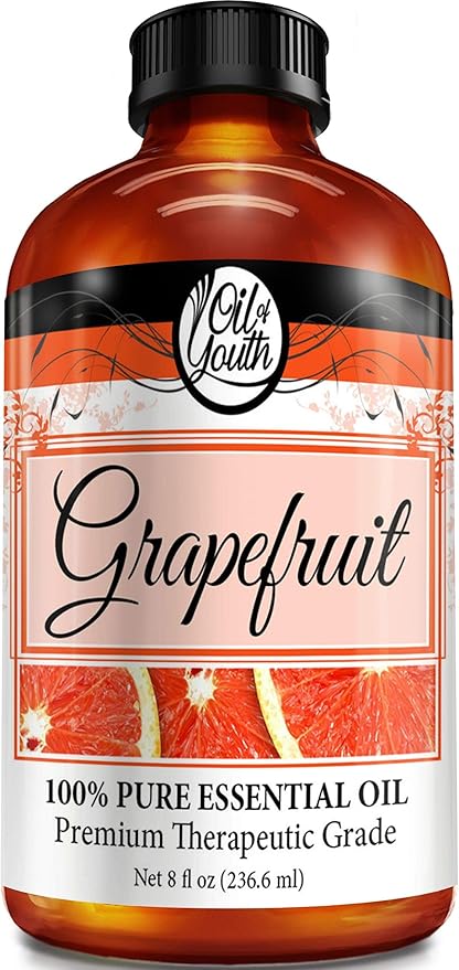 Oil of Youth Grapefruit Essential Oil 8oz Bulk – Aromatherapy Pure Grapefruit Oil