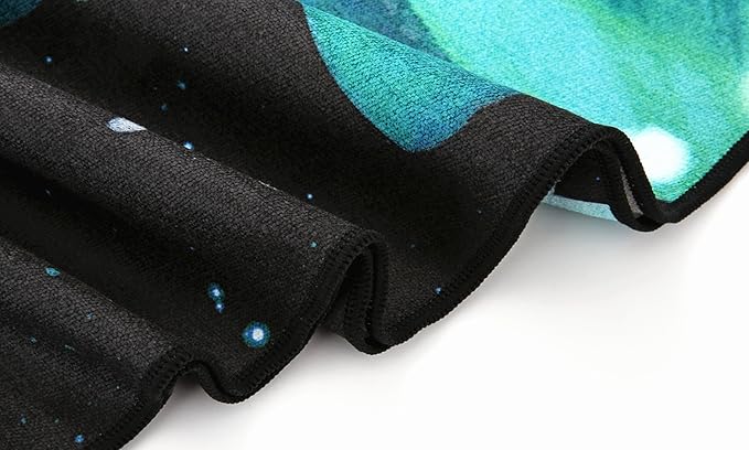 Heathyoga Non Slip Hot Yoga Towel, 100% Microfiber Non Slip Yoga Mat Towel for Hot Yoga, Pilates and Fitness, Exclusive Corner Pockets Design + Free Spray Bottle