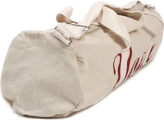 KNK Canvas Cotton Yoga Mat Bag with Strap – Ecofriendly, Durable, Washable Yoga Mat Carrier Cover