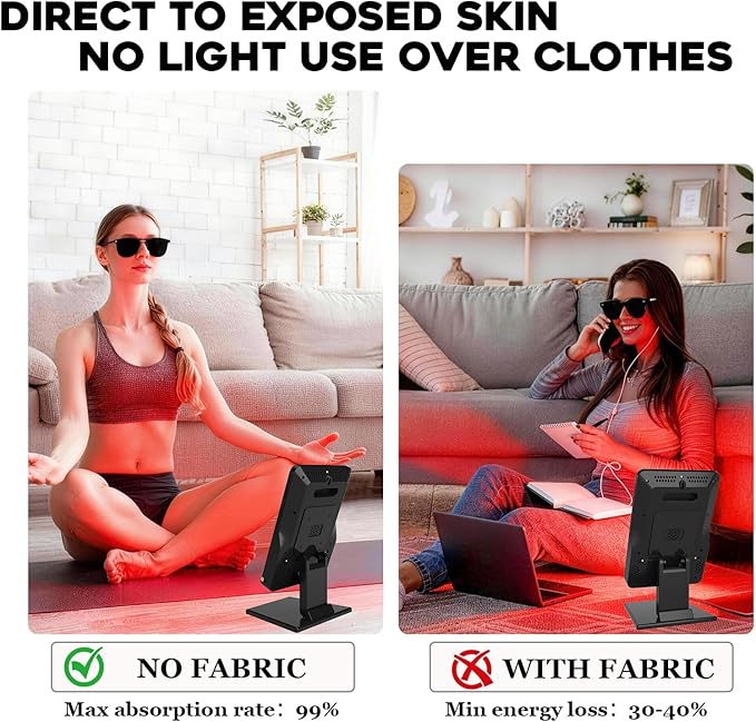 Red Light Therapy Device,Portable LED Red Infrared Light Device with 630nm, 660nm & 850nm Combination Light for Face and Body, 9 Adjustable Timer Settings, Adjustable Angle, Includes Goggles,Black