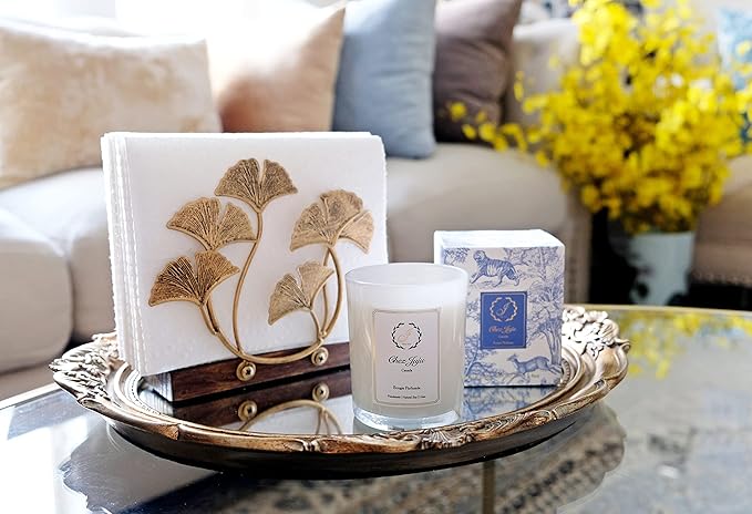 Natural Soy Wax Candle | English Pear, Freesia & Amber | Luxurious Scented Candle Fragrance Aromatherapy | Clean Burning | Handcrafted | Plant-Based Vegan Eco Friendly | Pure Essential Oil