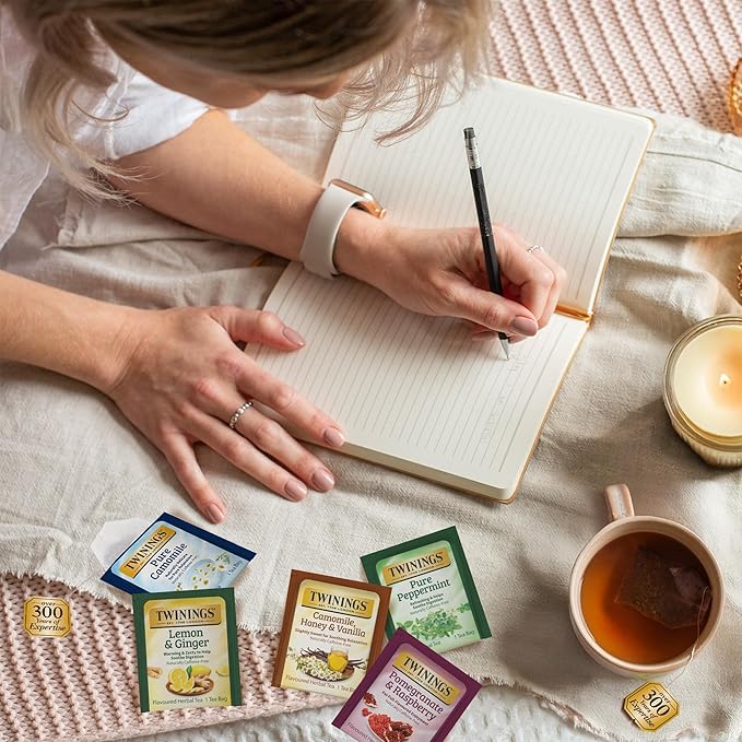 Twinings Herbal Tea Variety Pack, 20 Count (Pack of 2), Formerly Assorted Herbal, Includes 5 Flavours, Naturally Caffeine-Free, Enjoy Hot or Iced, 20 Teabags