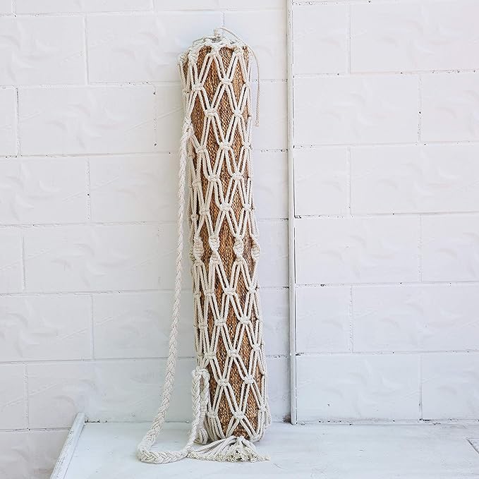 laddawan Macrame Yoga Mat Carrier Bag, Suitable for most Yoga Mats