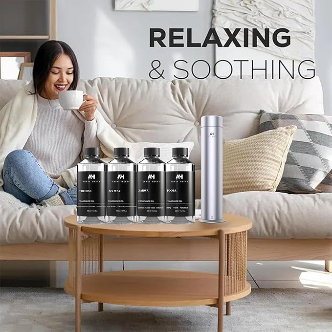 Hotel Scents Santal Diffuser Oil 120mL - Aromatherapy Fragrance Inspired by 5-Star Hotels - Notes of Sandalwood, Leather & Cedar - Inspired by Santal Perfume - Luxury Home Scents Refill