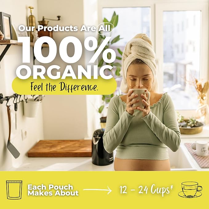 Summer Brew, Natural Energy Boost Loose Leaf Tea w/ Hibiscus, Lemon Balm, Rose Petals | Organic Herbal Tea | 2 oz (57 gram) | Decaf, Vegan, Healthy, ZERO Caffeine, Organic, Herbs, Resealable | Happy Sip by Get Green, Human
