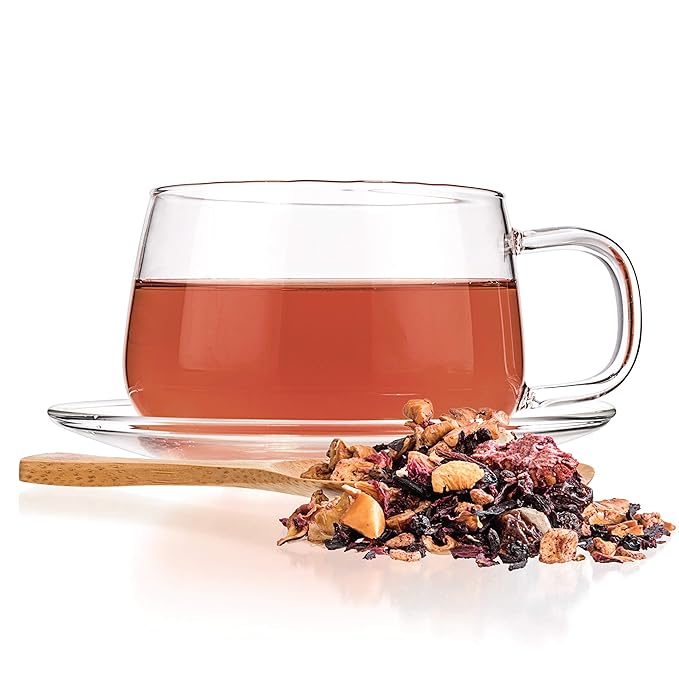 Tealyra - Sweet Berry Compote - Hibiscus - Cherry - Raspbery - Herbal Fruity Loose leaf Tea - Hot and Iced - Caffeine-Free - 224g (8-ounce)