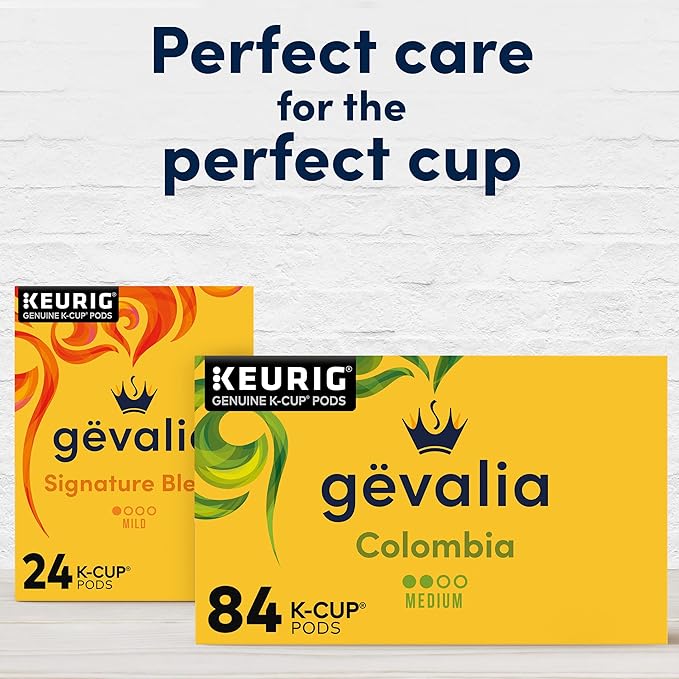 Gevalia Colombia K-Cup Coffee Pods, for a Keto and Low Carb Lifestyle, 84 ct Box