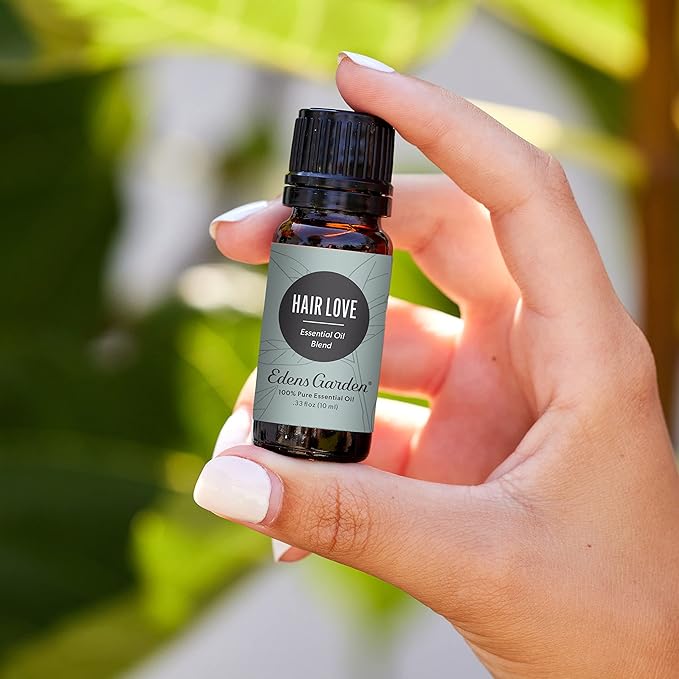 Edens Hair Love Essential Oil Blend- 100% Pure Premium Grade, Undiluted, Natural, Therapeutic, Aromatherapy, The Best for Diffusing, Skin, Hair, Face 10 ml (.33 fl oz)