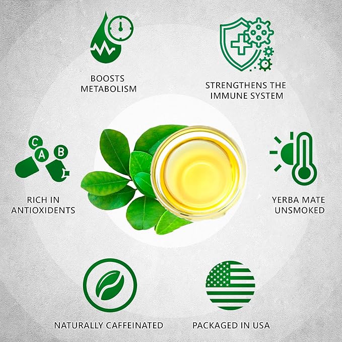 Yerba Mate Tea - Green Cut & Sifted - Unsmoked Energy Boost - 400 Tea Bags - Packed with Nutrients - Your Perfect Coffee Replacement