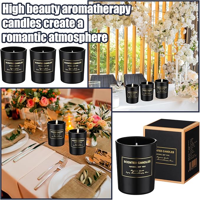 MTLEE 36 Pcs Scented Candles for Home Bulk Jar Candles Gift Set for Women Long Lasting Aromatherapy Candle for Birthday Teacher Thanksgiving Anniversary(Flower Style)