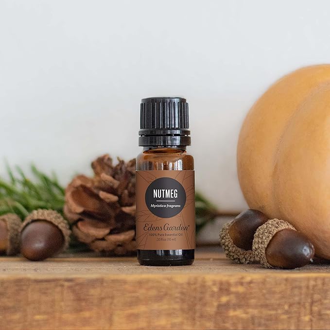 Edens Garden Nutmeg Essential Oil- 100% Pure Premium Grade, Undiluted, Natural, Therapeutic, Aromatherapy, The Best for Diffuser, Candle, Laundry, Humidifiers 10 ml (.33 fl oz)