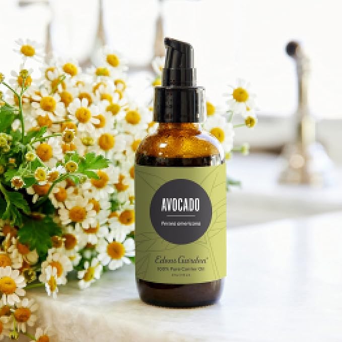 Edens Garden Avocado Carrier Oil- 100% Pure Premium Cold Pressed & Hexane Free, Natural Moisturizer for Face, Skin, Hair & Nails, Diluting Essential Oils, DIY Beauty, Men & Women 118 ml (4 fl oz)