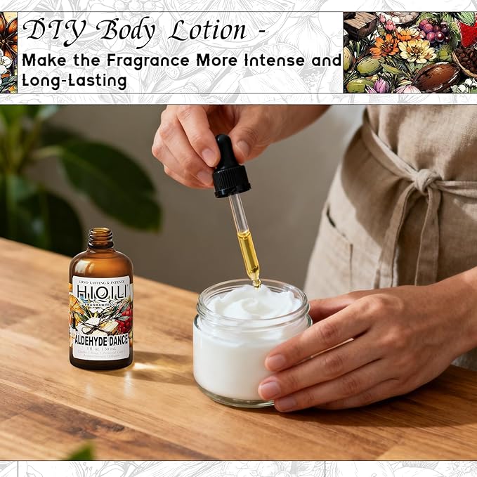 HIQILI Aldehyde Dance Fragrance Oil for Making Candle, Scented Home Decor, Room Spray, Skin & Body, Essential Oil Diffuser - 1 Fl Oz