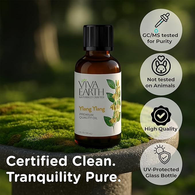 Ylang Ylang Essential Oil – Premium Quality Oil for Diffusers, Aromatherapy, Massage, DIY Aromatic Blends, Soap & Candle Making – with Dropper, 1 Fl Oz