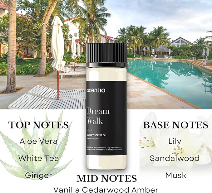 Diffuser Oil | Aromatherapy Fragrances Inspired by 5-Star Iconic Retreat | Essential Oil Blend | Luxurious Scents Gift Set-5x20ml Bottles Set-The 1 Hotel Miami Beach & Premium Resorts- Hostess Gift