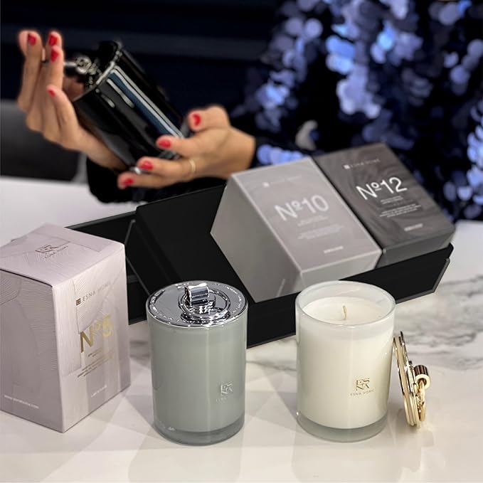 Trio Premium Gift Set 3 Full Size Highly Scented Aromatherapy Housewarming GIF All Natural Soy Candle Anniversary for Him Packed to Perfection Holiday Candle Gift for Christmas150h Hours Clean Burn