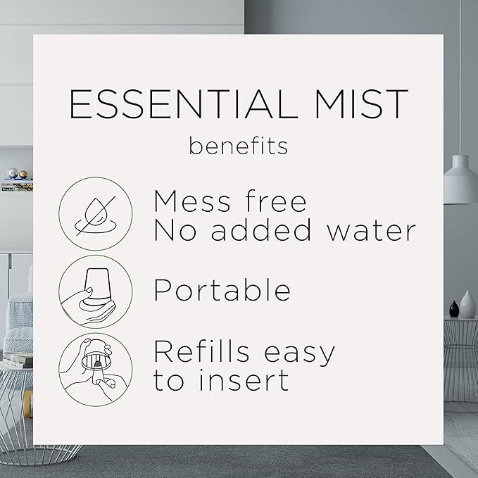 Air Wick Essential Mist Refill, 3ct, Linen & Petals, Air Freshener, Essential Oils (Pack of 2)