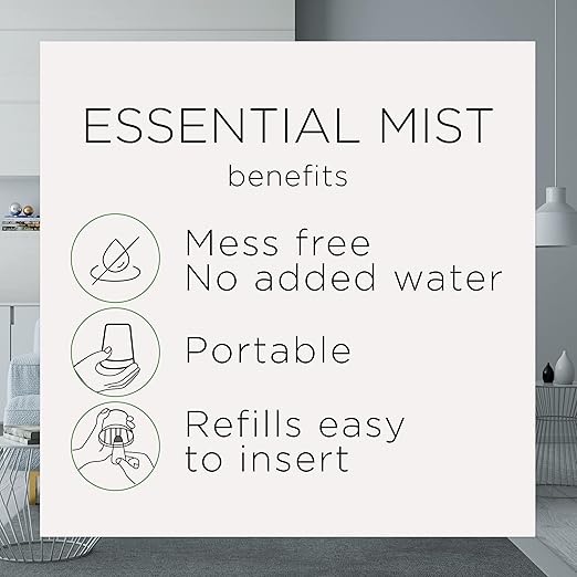 Air Wick Essential Mist Refill, 5 ct, Apple Cinnamon, Essential Oils Diffuser, Air Freshener