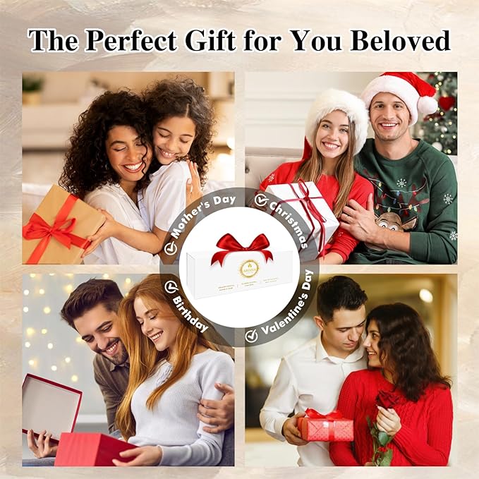 3 Pack Candles for Home Scented, Christmas Scented Candles Gift Set, Aromatherapy Soy Gifts Set for Women, Lavender Candle, 70H Long Lasting for Christmas Birthday Mother's Day Present Gifts