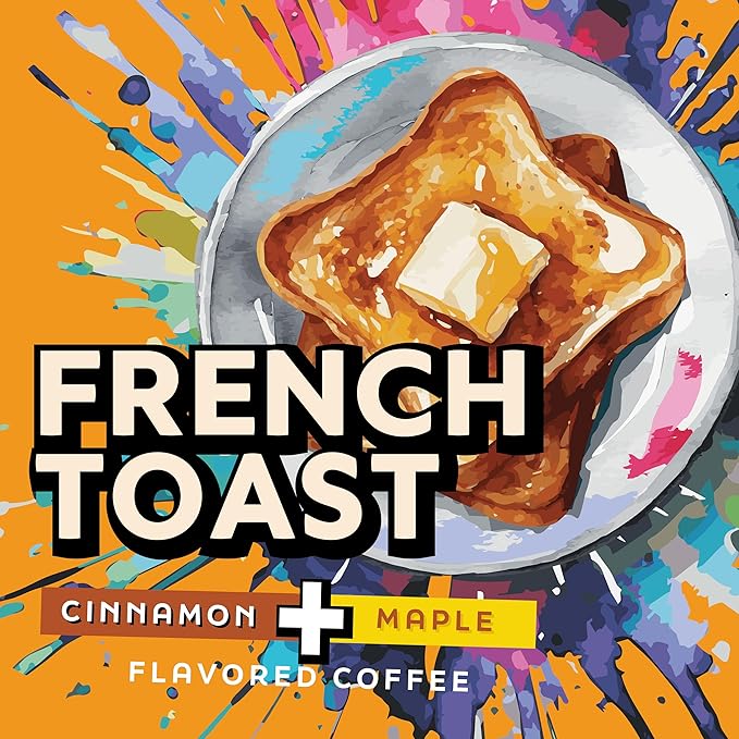 Java Factory Coffee Pods Cinnamon and Maple Flavored Coffee for Keurig K Cup Brewers, French Toast, 40 Count