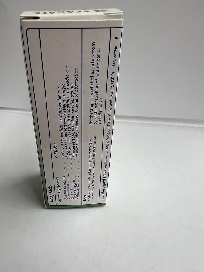 Seagate Products Homeopathic Olive Leaf Extract Earache Remedy 0.5 oz (Pack of 2)