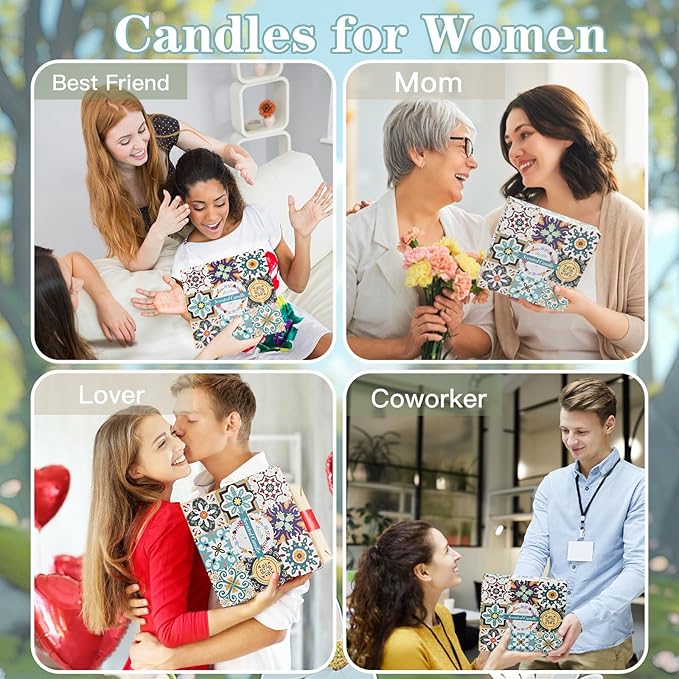 Candles Gifts for Women, 9 Pack Candles for Home Scented, Soy Scented Candle for Home, Aromatherapy Candle Gifts Set for Christmas, Birthday, Mothers Day, Valentine's Day