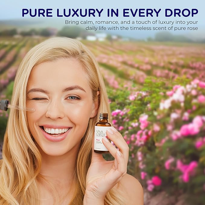 Rose Oil – Rose Infused Oil for Skin Care, Massage, Hair and Scalp Care, Diffusers, Home Fragrance, DIY Candles, Soaps and Beauty Blends – Light Floral Aroma, 4 oz