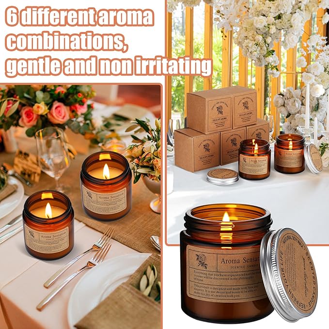 MTLEE 36 Pcs Scented Candles for Home Bulk Jar Candles Gift Set for Women Long Lasting Aromatherapy Candle for Birthday Teacher Thanksgiving Anniversary(Simple Style)