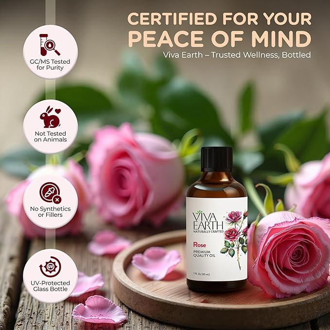 Rose Oil – Rose Infused Oil for Skin Care, Massage, Hair and Scalp Care, Diffusers, Home Fragrance, DIY Candles, Soaps and Beauty Blends – Light Floral Aroma, 4 oz