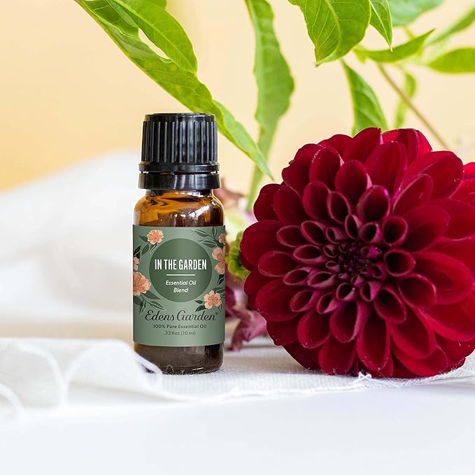 Edens Garden in The Garden Essential Oil Blend- 100% Pure Premium Grade, Undiluted, Natural, Therapeutic, Aromatherapy, The Best for Diffusing, Skin, Candle, Laundry 10 ml (.33 fl oz)