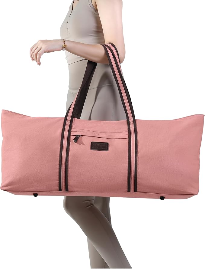 RXHOSIGAY with Multi-Functional Storage Pockets Full-Zip Extra Large Yoga Mat Tote Bag Sports Gym Pilates Bag