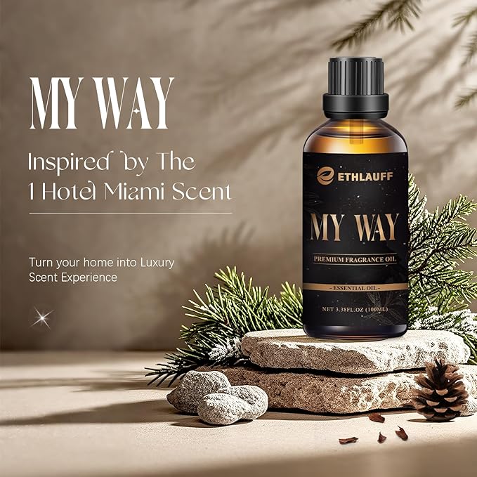 My Way Diffuser Oil, 100ML Hotel Diffuser Oil, Hotel Scent Blend，Aromatherapy Fragrance, Inspired by The 1 Miami Beach Scent | 3.38 fl oz