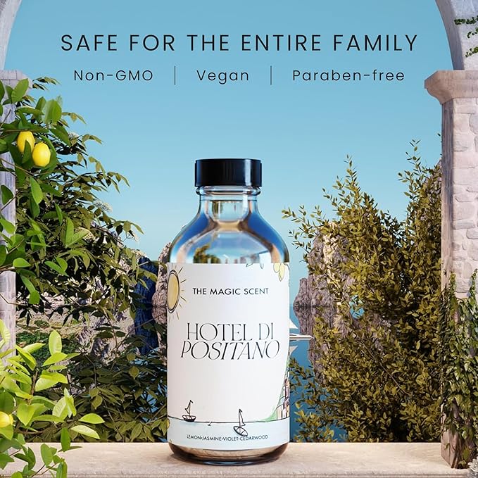 The Magic Scent Hotel Di Positano Hotel Scent Diffuser Oil - Cold-Air & Ultrasonic Fragrance Oil for Diffuser Inspired by Amalfi Coast, Italy - Essential Oils for Diffusers Aromatherapy (500 ml)