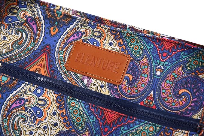 ELENTURE Large Yoga Mat Bag for Women Men, Travel Gym Bag for Pilates Office Beach Workout, Yoga Mat Tote Carrier with Mat Strap for 1/4" 1/2" Thick Exercise Yoga Mat