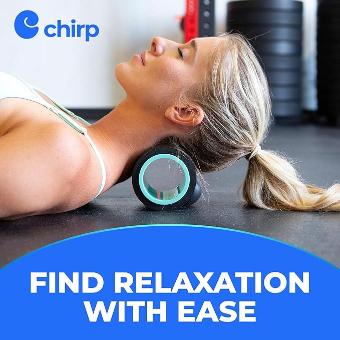 Chirp Wheel XR Massage Roller for Neck & Headache Relief – Rejuvenate Body, Spinal Care & Tension Through Thumb Pressure Release | High-Density Foam for Physical Therapy, 500lbs Capacity, 4" Mint