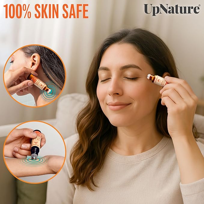 UpNature Head Bliss Essential Oil Roll-On — Soothing Aromatherapy Relax and Comfort with Instant Cooling Effect – Nurse Essentials Gifts