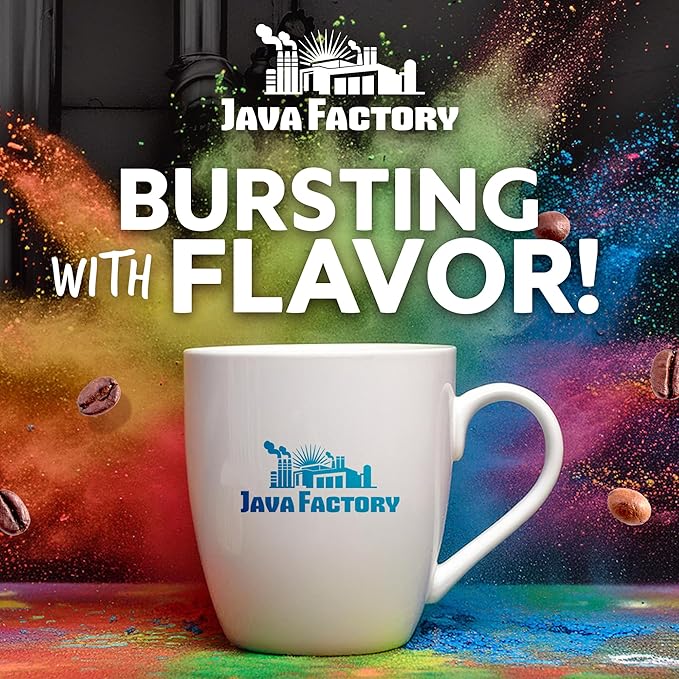Java Factory Coffee Pods Light Roast Coffee Compatible with K Cup Brewers Including 2.0, Wakey Wakey, 40 Count
