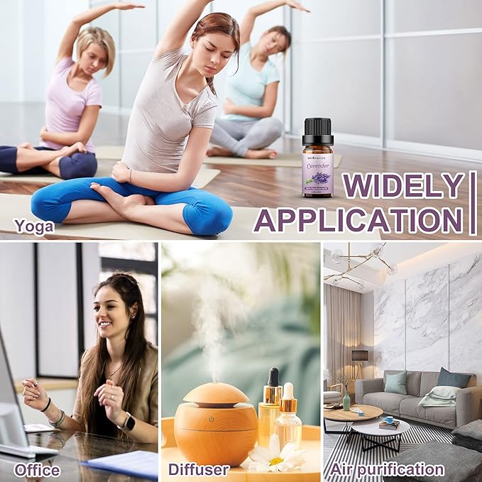 Sedbuwza Lavender Essential Oil, Pure Organic Lavender Fragrance Oil for Diffuser, Humidifier, Soap, Candle, Perfume