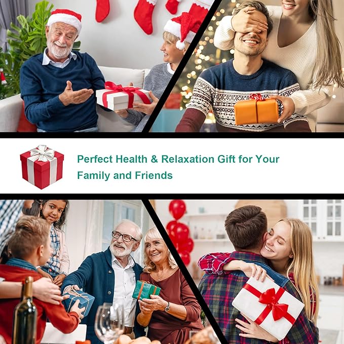 Rechargeable Foot Massager with Heat, Cordless Shiatsu Foot Massager for Cord Remote Control, Heated Massage with Roller, Portable for Home/Office Use, Dad Gifts, Mom Gifts