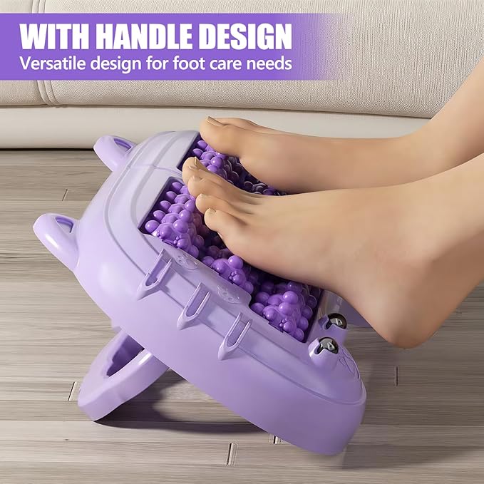 Dual Foot Massager Roller (Orange)
