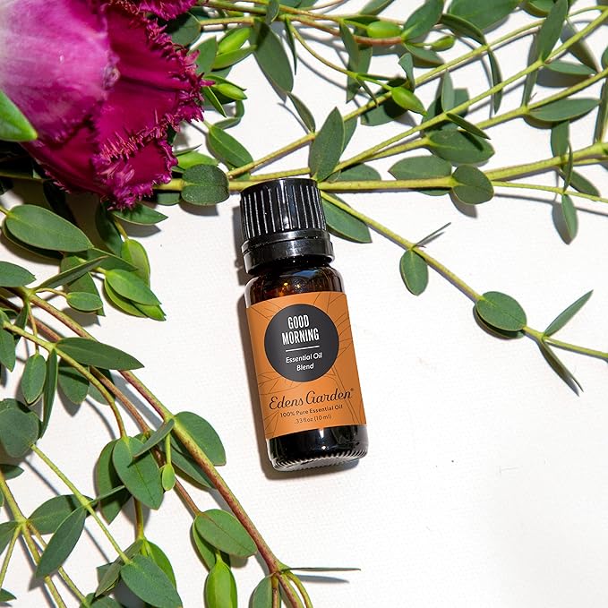 Edens Garden Good Morning Essential Oil Blend- 100% Pure Premium Grade, Undiluted, Natural, Therapeutic, Aromatherapy, The Best for Diffusing, Skin, Candle, Humidifiers 10 ml (.33 fl oz)