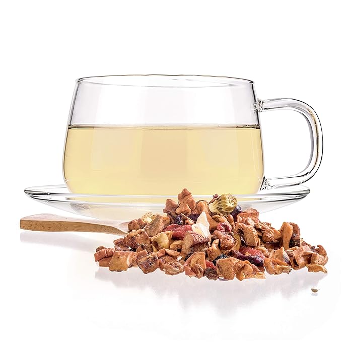 Tealyra - Tropical Harvest - Dragon Fruit - Sea Buckthorn - Goji - Pineapple - Cranberry - Fruity Herbal Loose Leaf Tea - Caffeine Free - Hot or Iced - 224g (8-ounce)