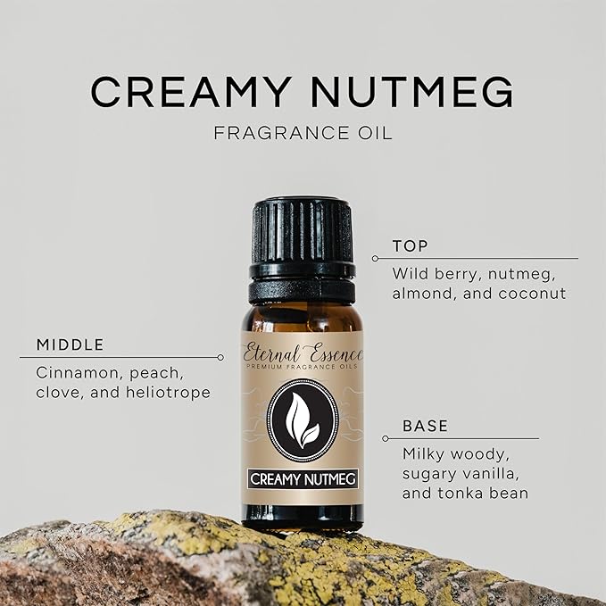 Creamy Nutmeg - Premium Grade Fragrance Oils - 10ml - Scented Oil
