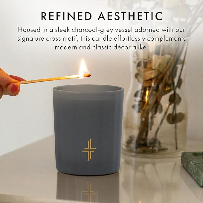 SAINT X Ali Landry Sacrament Scented Candle - Oud, Jasmine, & Vanilla Soy Coconut Aromatherapy Candle - Long-Lasting 80-Hour Burn Time - Decorative, Relaxing, Fragrant Home Decor & Gift