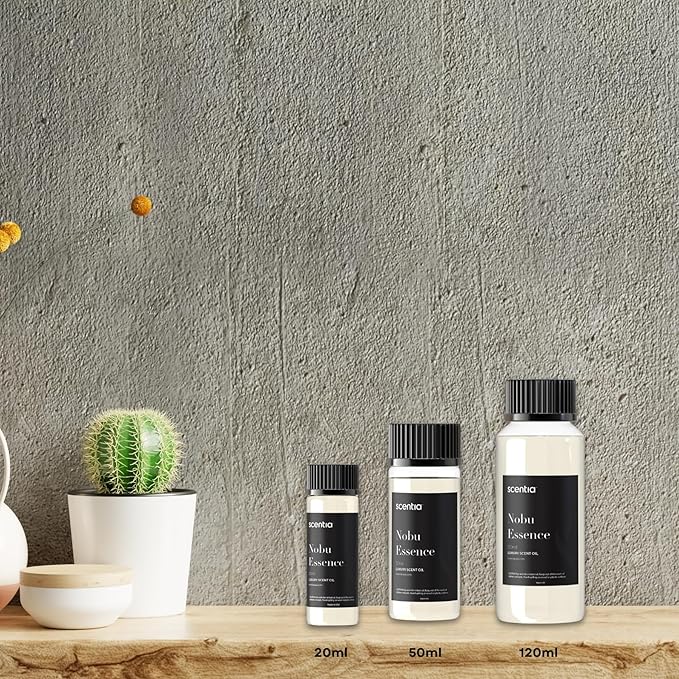 Scentia Hotel Diffuser Oil Inspired by The Nobu Hotel - 120 mL 4.06 fl oz - Essential Oil Blend Jasmine, Lilly, Sandalwood for Aromatherapy Diffusers - Nobu Essence - Thanksgiving & Holiday Gift